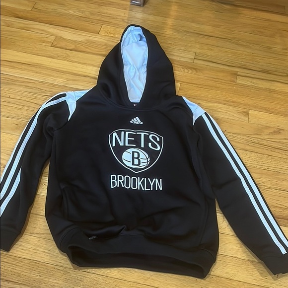 adidas Other - Adidas Nets Black and White Kids Hoodie Size 10/12